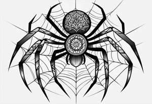 Minimalistic spider tattoo idea
