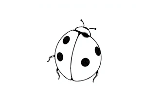 Cute ladybug tattoo idea