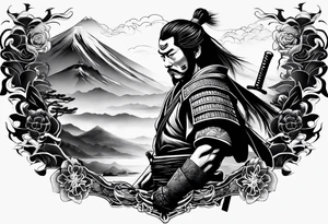 Japanese samurai tattoo idea