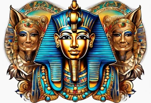egypt gods tatto tattoo idea