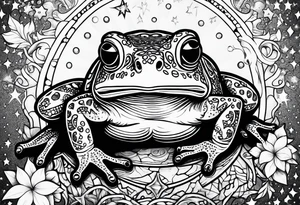 Toad pointing at stars tattoo idea