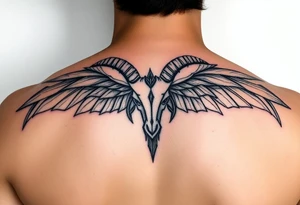 444 in an Aries style tattoo idea