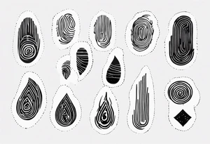 Finger print tattoos tattoo idea