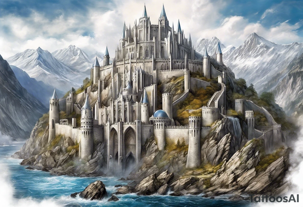 Minas tirith tattoo idea