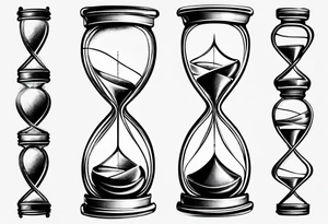 hourglass as an infinity symbol tattoo idea