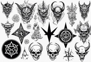 satanic tattoo idea