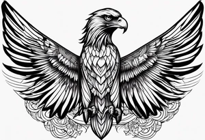 Halb löwe halb adler tattoo idea