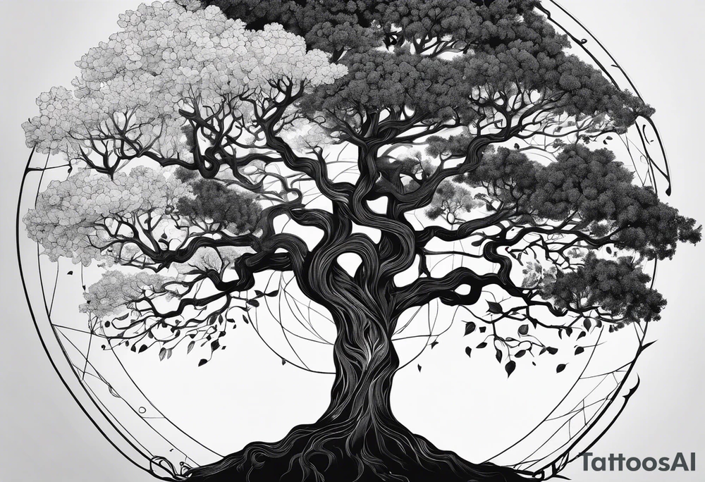 This ash tree was the Tree of Life that held Nine Worlds and connected everything in the universe. tattoo idea