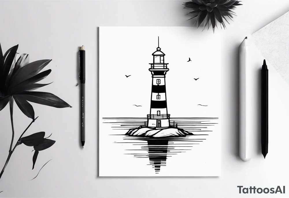 Lighthouse tattoo idea