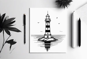 Lighthouse tattoo idea