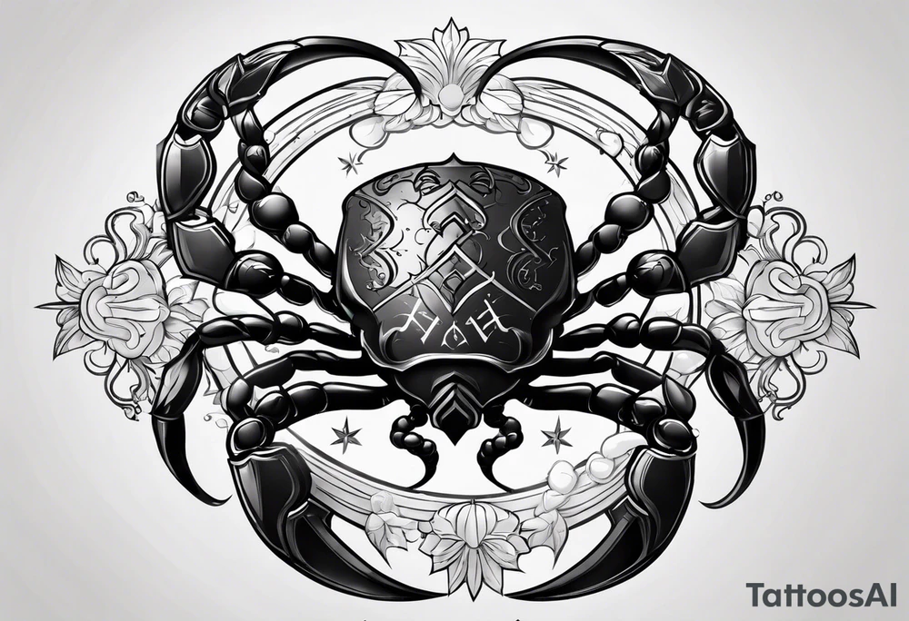 scorpio tattoo idea