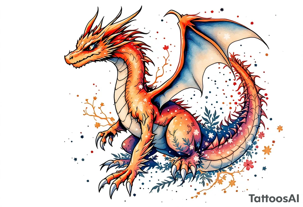 charizard tattoo idea