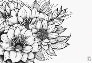Gangster flowers tattoo idea