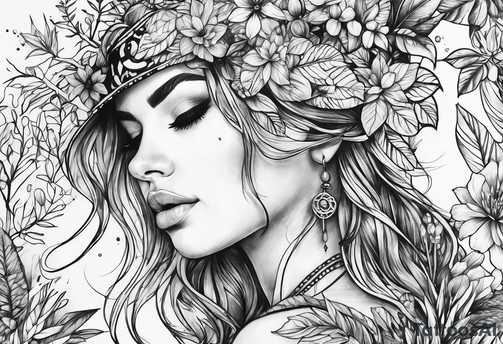 Greenery tattoo tattoo idea