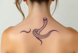 Shedding snake tattoo idea