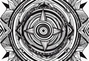Half of a bullseye tattoo idea