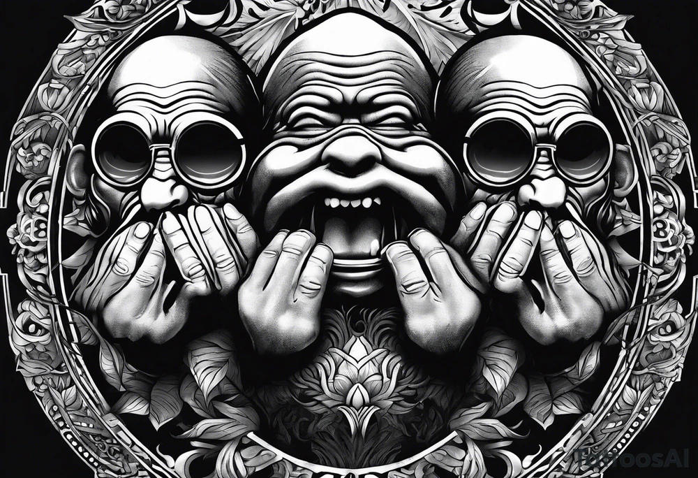 hear no evil, see no evil, speak no evil tattoo idea hear no evil, see no evil, speak no evil tattoo idea
