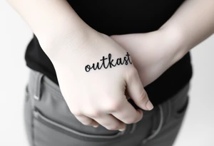 music group Outkast simple tattoos tattoo idea