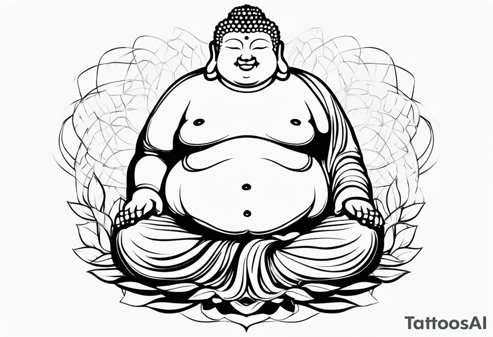 fat Buddha tattoo idea