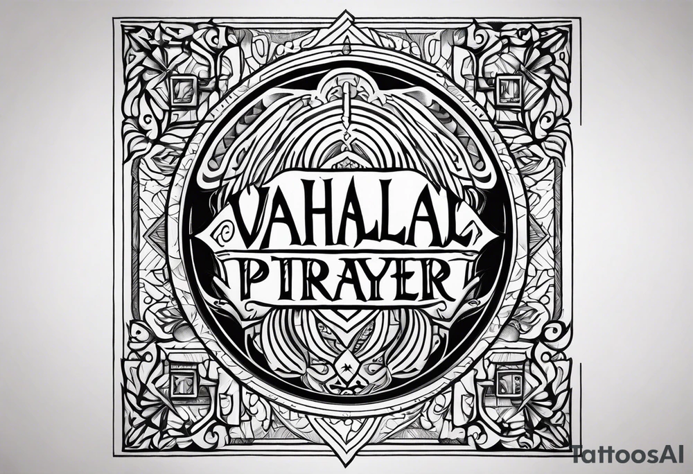 VALHALLA  prayer tattoo idea
