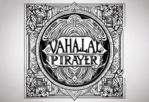 VALHALLA  prayer tattoo idea