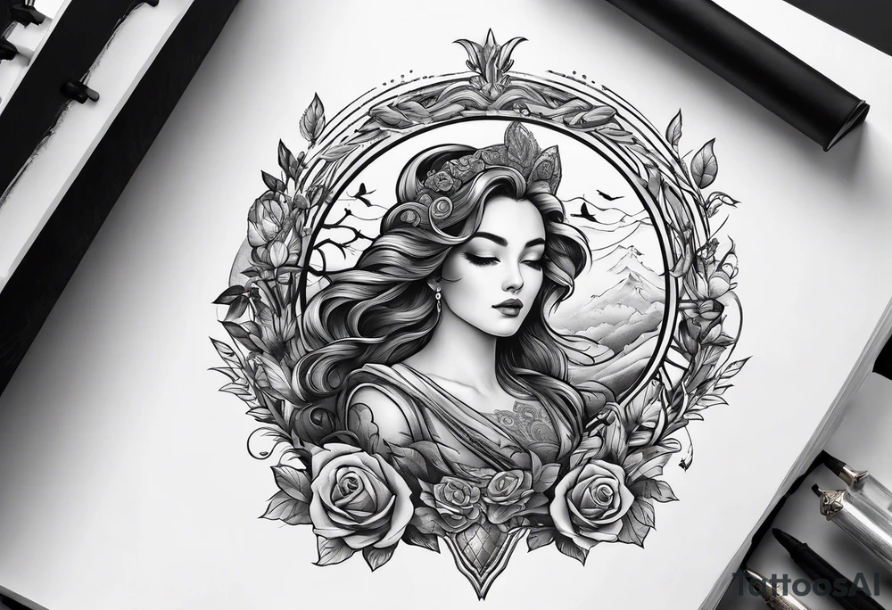 Book theme, classic literature tattoo idea