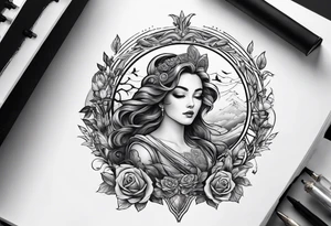 Book theme, classic literature tattoo idea