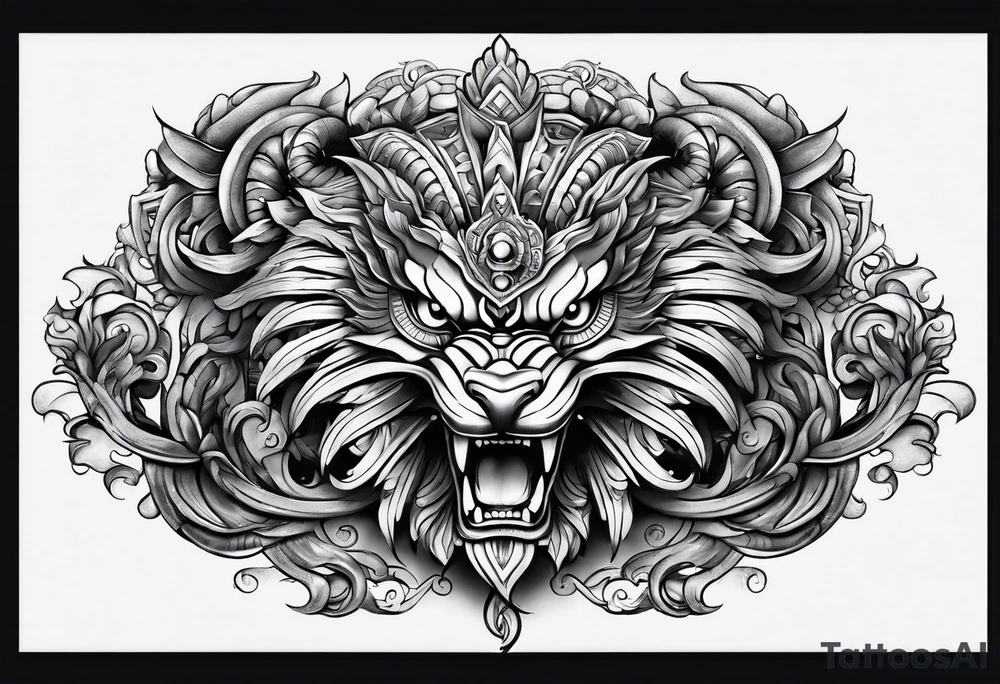 quetzalcoatl sleeve tattoo idea