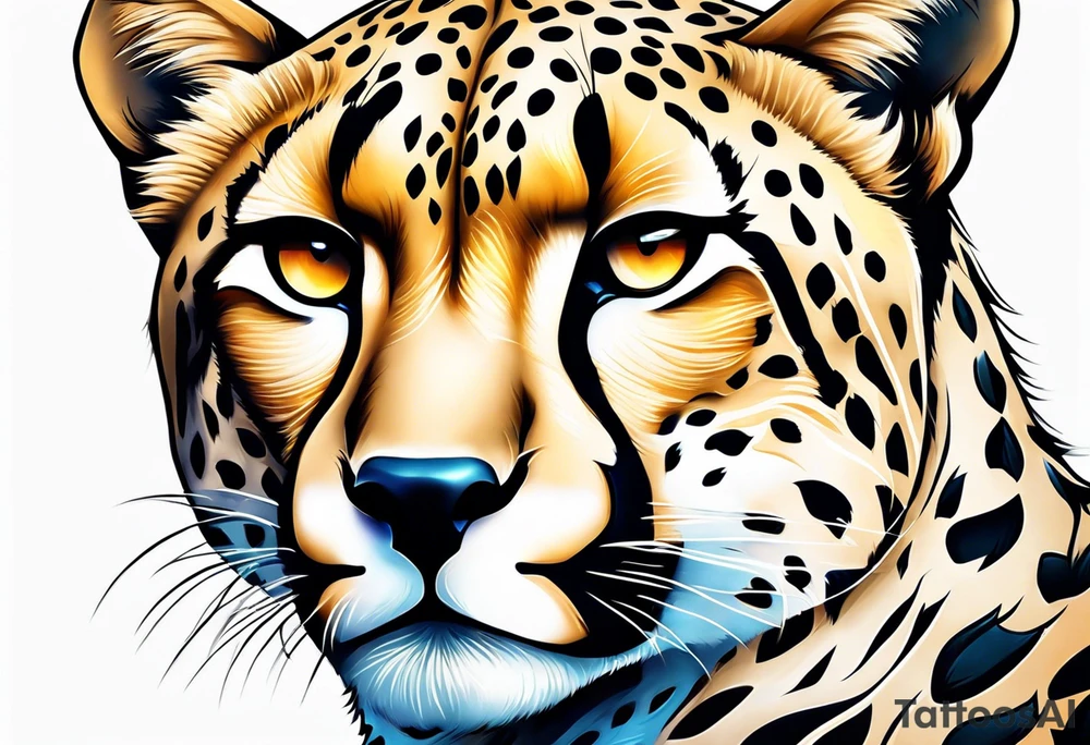 Cheetah tattoo idea