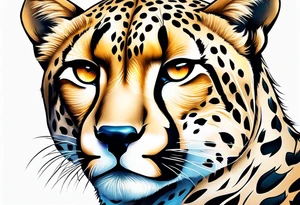 Cheetah tattoo idea