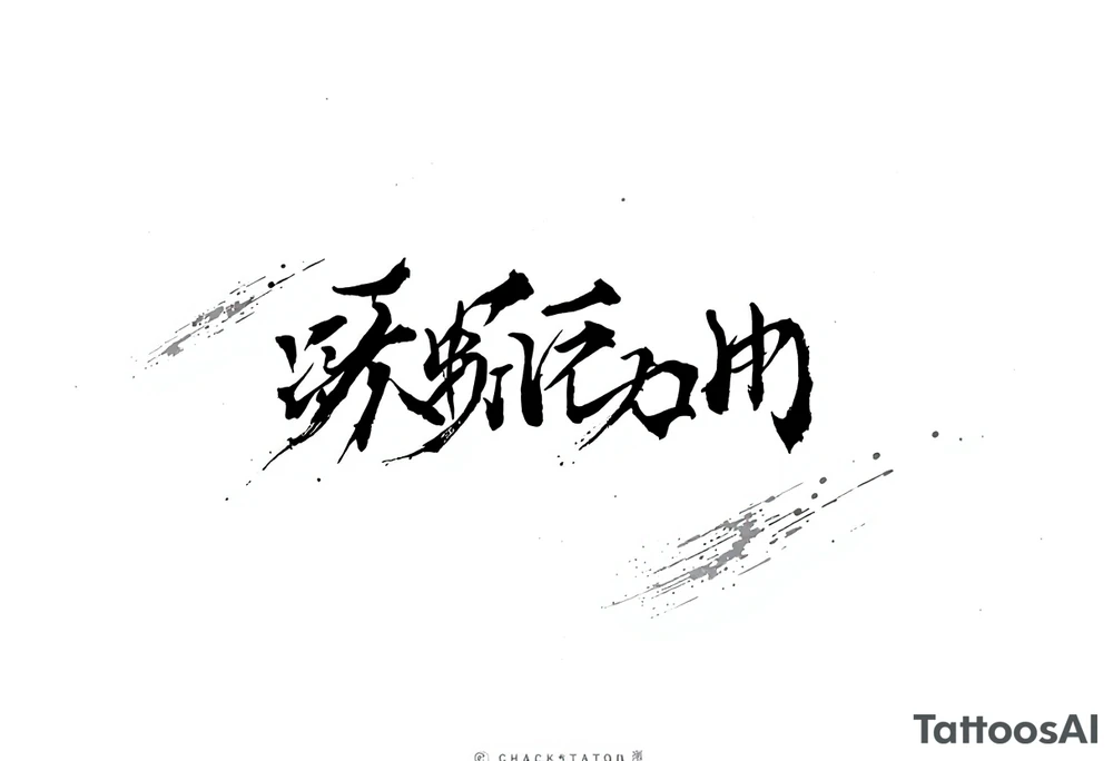 dream japanese font tattoo idea
