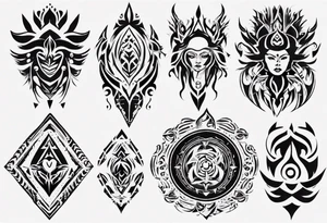 frame paper tattoo idea