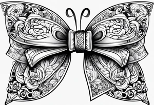 Girly bow tattoo idea