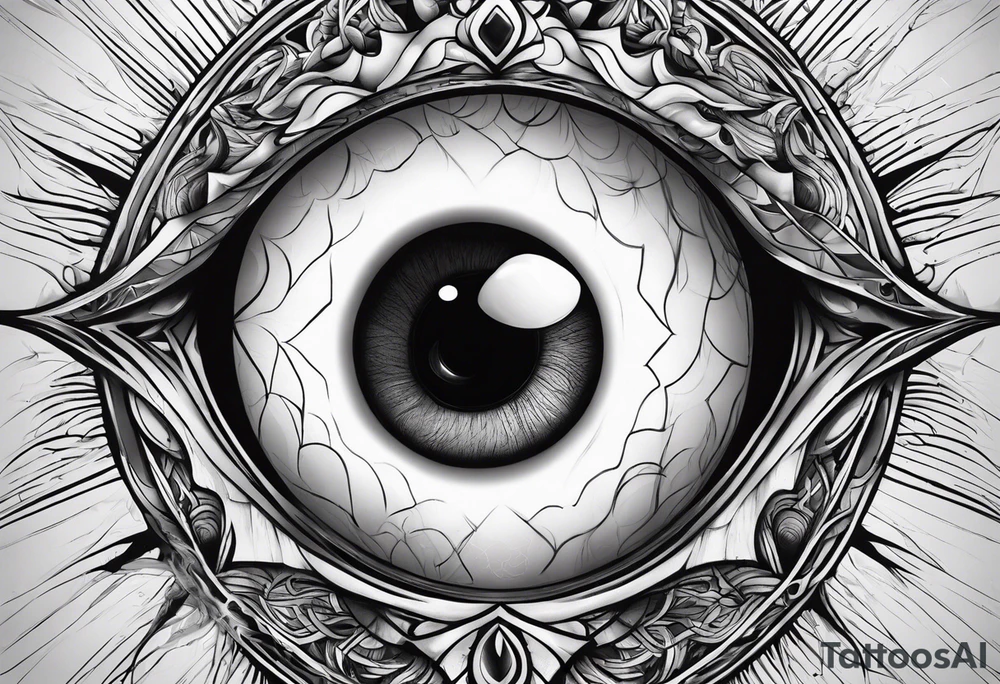 Eye ball up close with dead people in the rection tattoo idea Eye ball up close with dead people in the rection tattoo idea