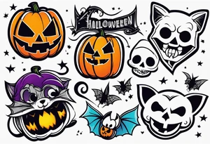 halloween tattoo idea
