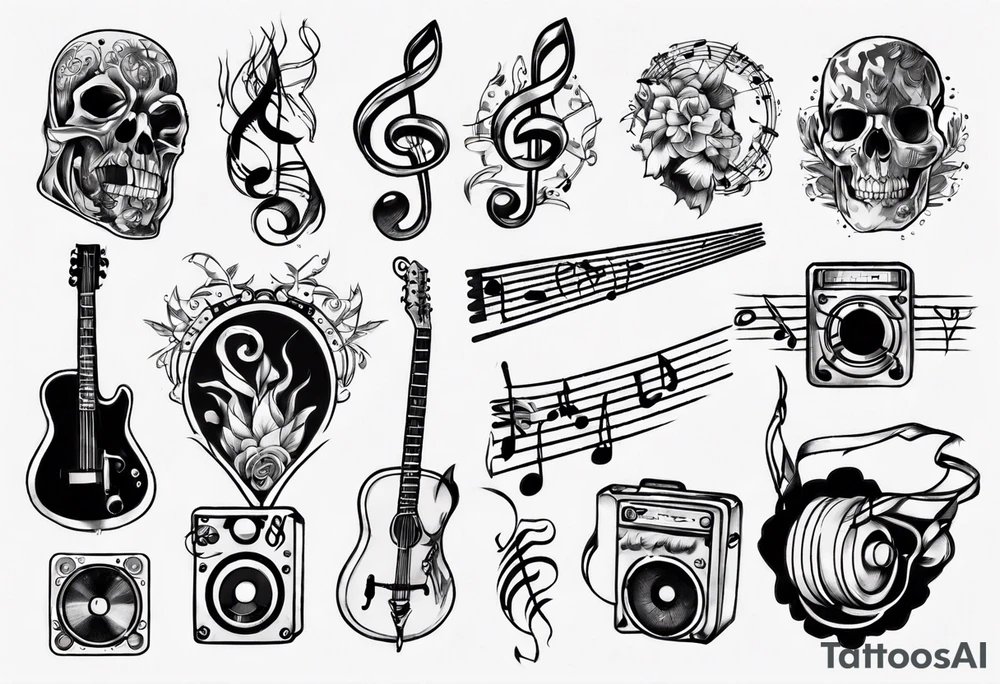music tattoo idea