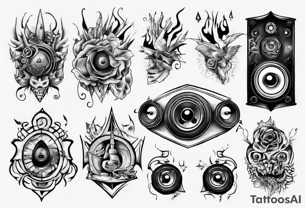 speaker tattoo idea