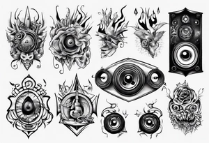 speaker tattoo idea