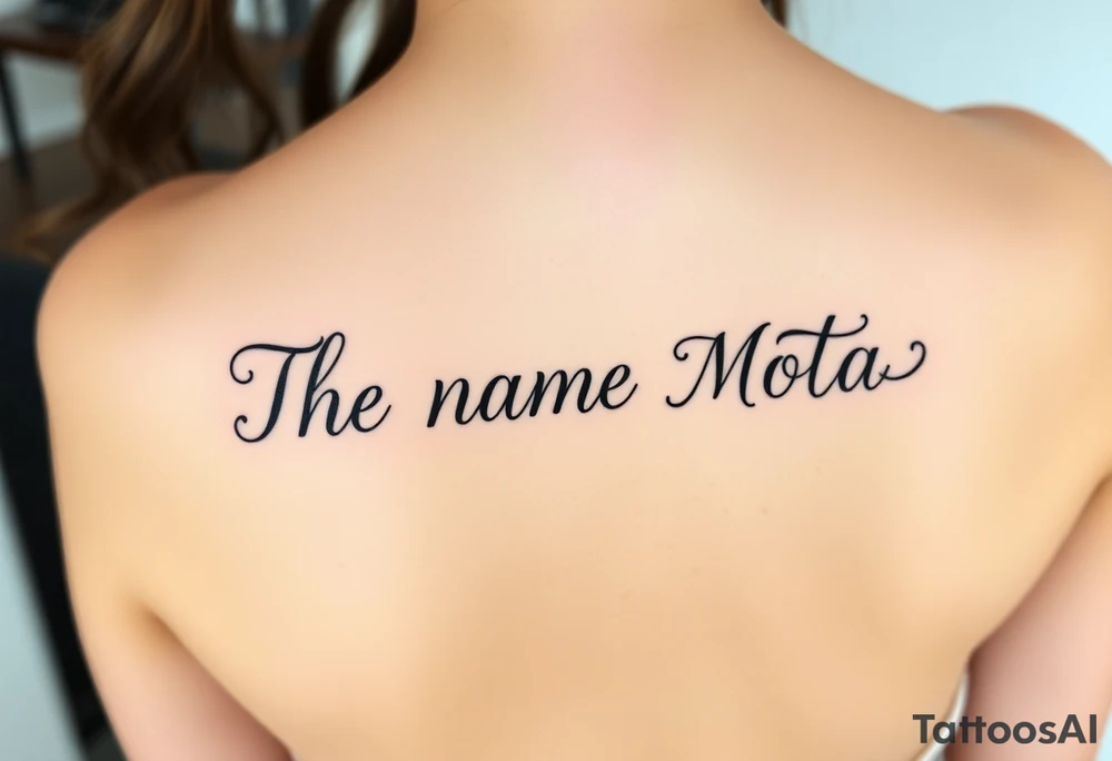 The name Mota tattoo idea