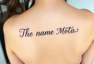 The name Mota tattoo idea