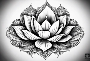 lotus flower tattoo idea