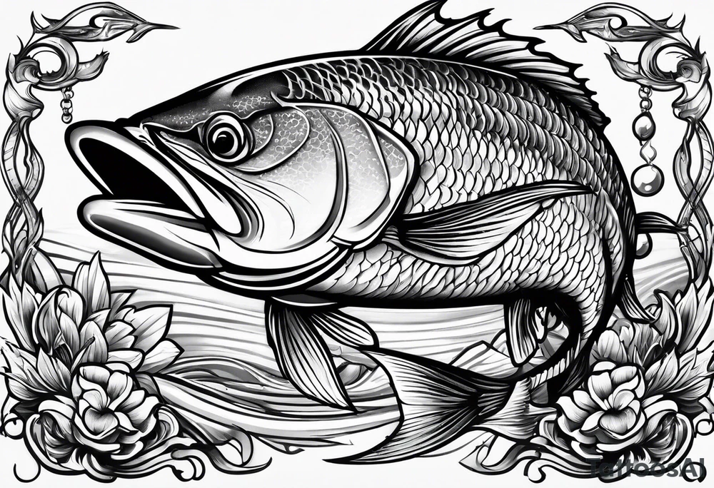 fishing tattoo idea