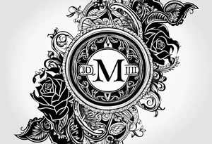 Coool image of initials “DgbIII” tattoo idea
