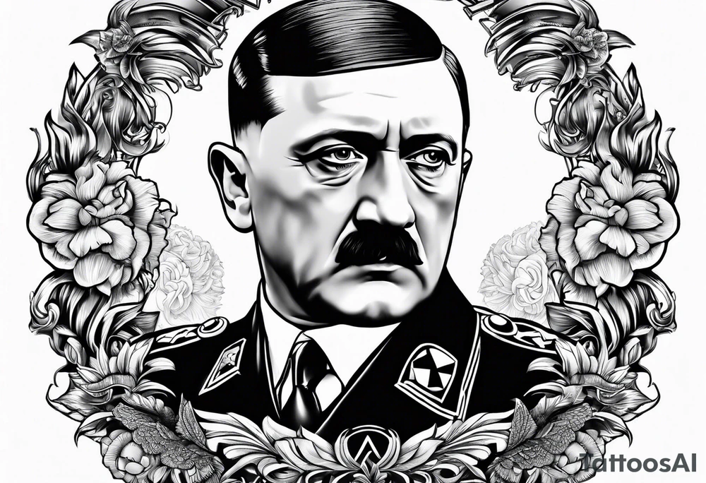 Adolp Hitler SS TOTEMKOPH tattoo idea