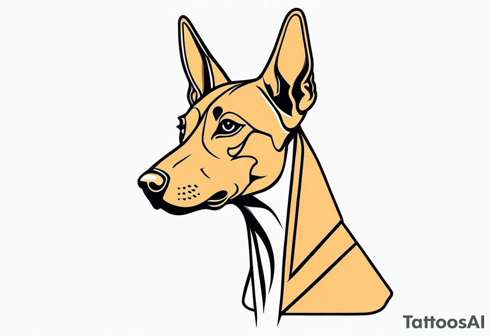 Pharaoh hound tattoo idea