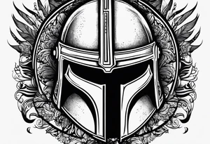 If you’re going thru hell keep going quote from Winston Churchill, text wrapped around a spartan helmet. tattoo idea