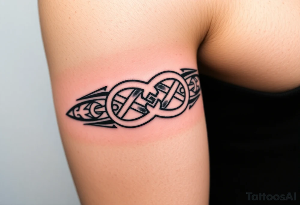 Celtic knot band tattoo idea