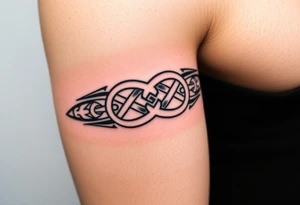 Celtic knot band tattoo idea