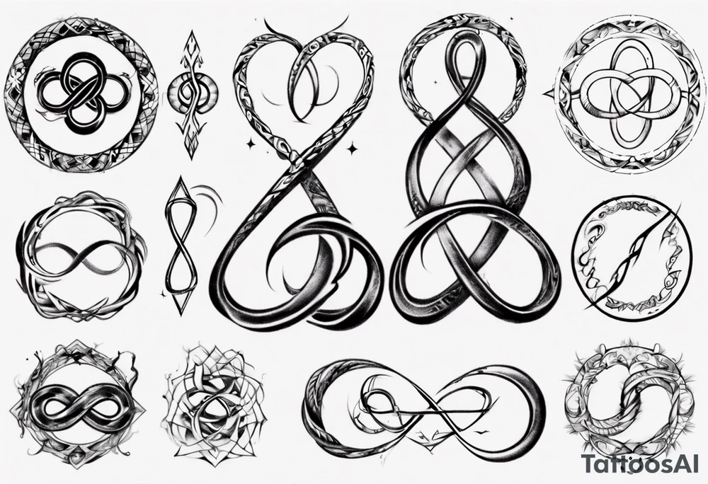 simple infinity loop tattoo idea