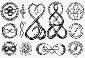 simple infinity loop tattoo idea